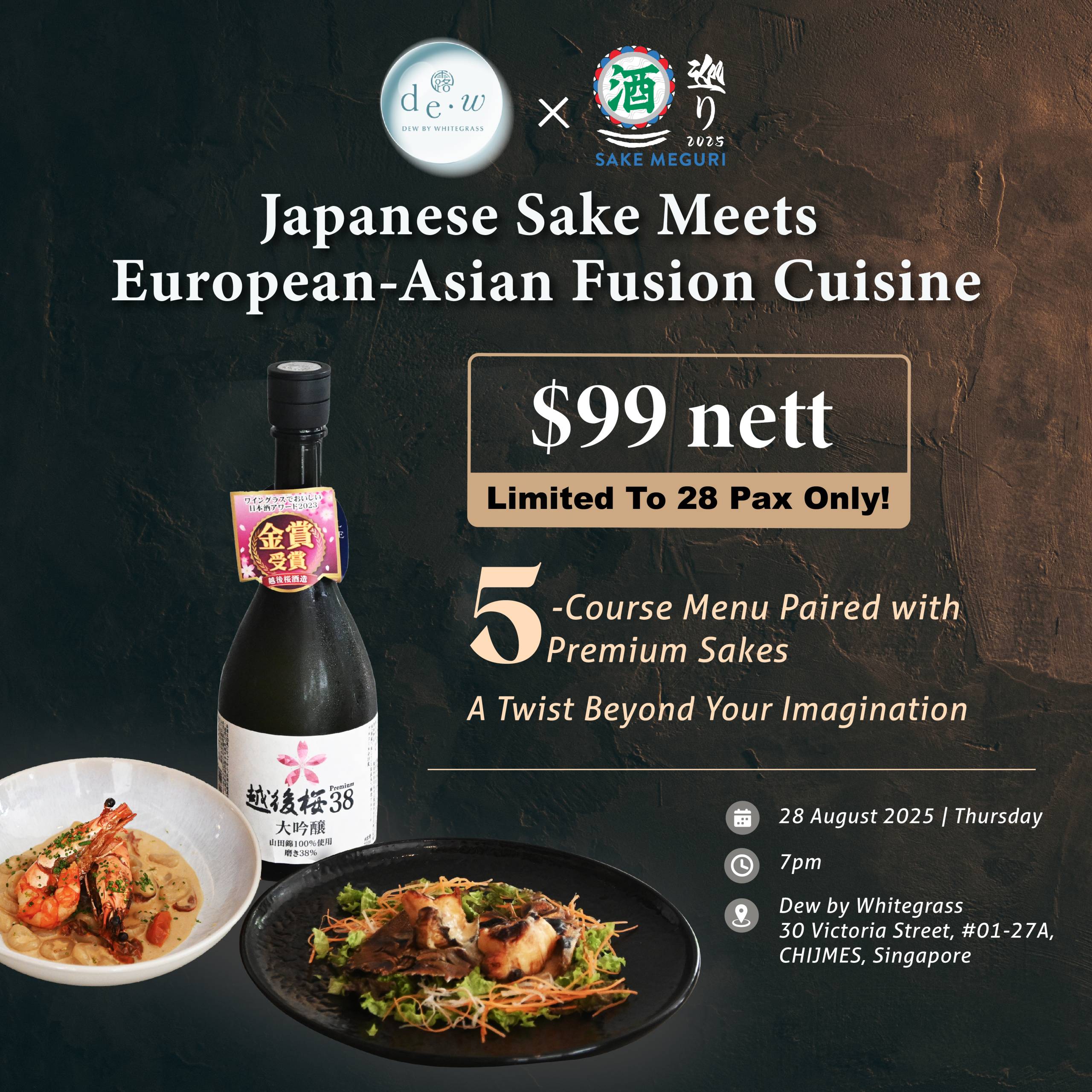 Japanese Sake Meets European-Asian Fusion Cuisine