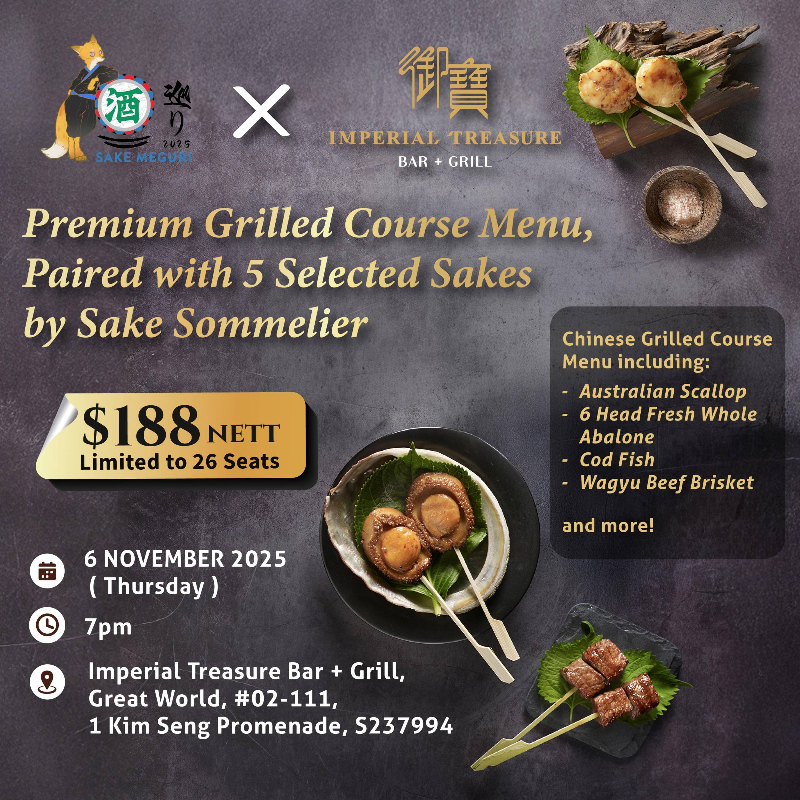 Imperial Treasure  Bar + Grill X Sake Meguri