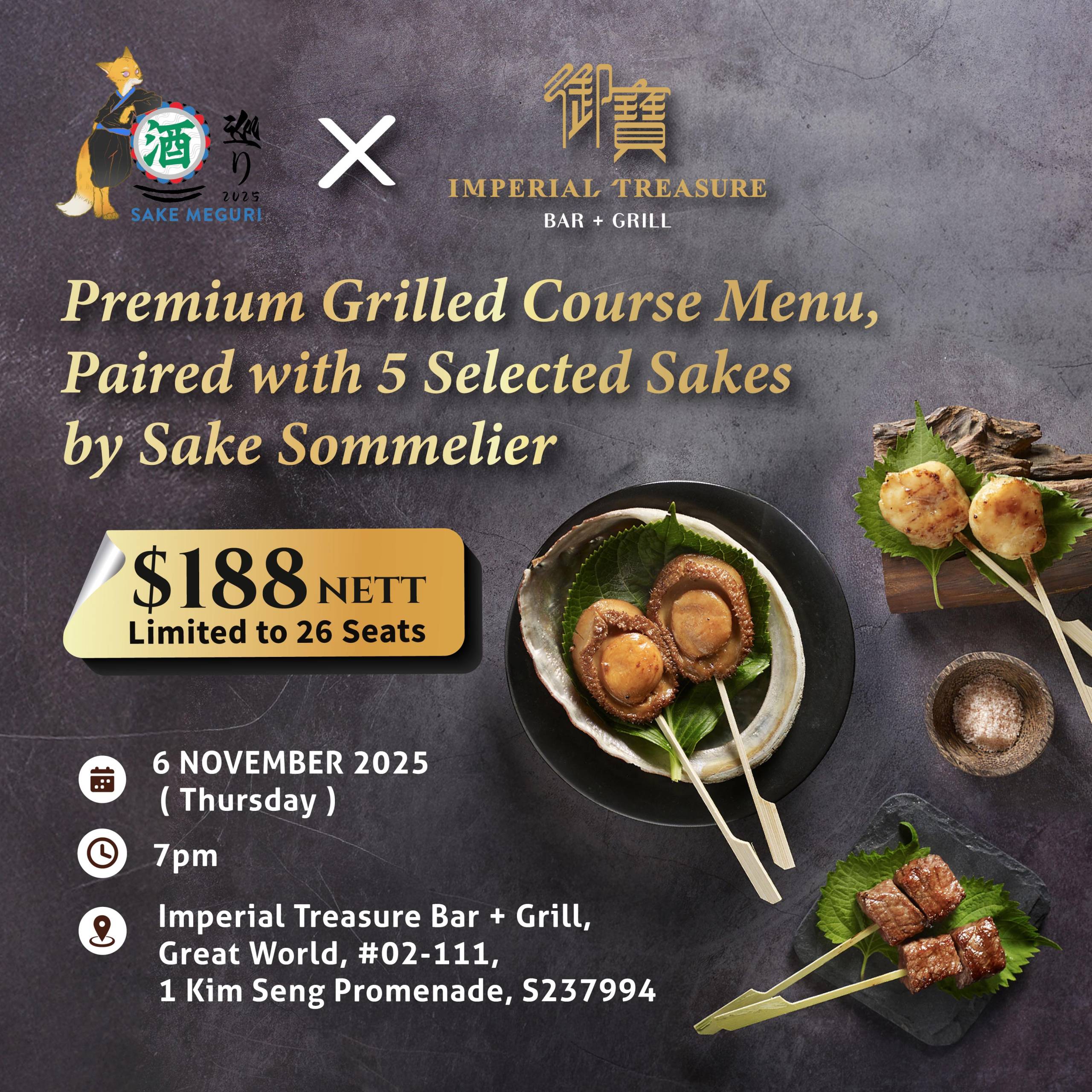 Imperial Treasure  Bar + Grill X Sake Meguri